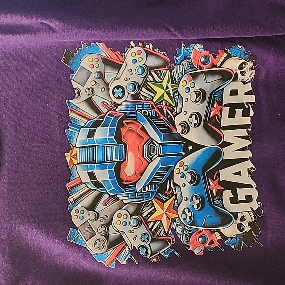Gildan Purple Gamer Graphic Tee